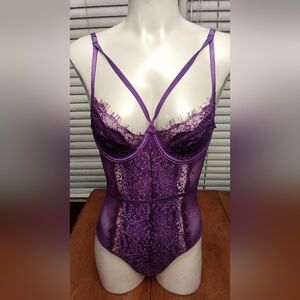 Sexy Purple Lingerie Body Suit